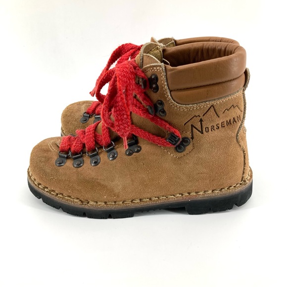 Norseman Shoes Vintage Norseman Leather Hiking Boots Vibram Soles